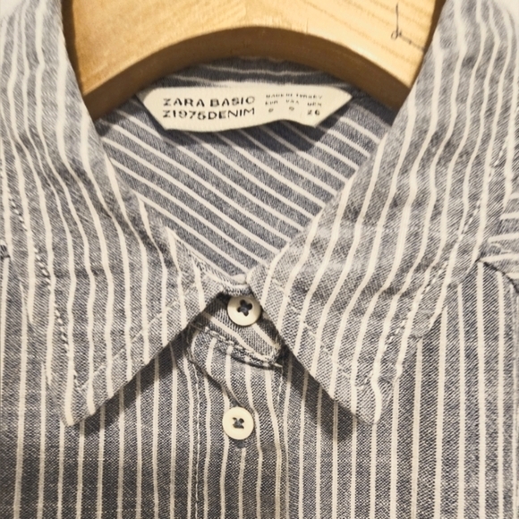 🇪🇦 Zara - Striped Sleeveless Shirt Dress - Picture 9 of 12